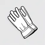 light grey work gloves image